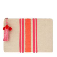 Accessorize London Sorrento Embroidered Stripe Washbag