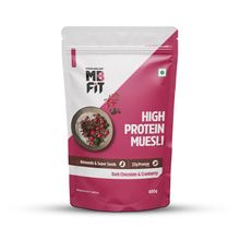 MuscleBlaze High Protein Muesli - Dark Chocolate & Cranberry