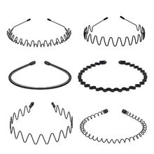 Bronson Professional Metal Hair Band Set 6 Pcs For Hair Styling - Black