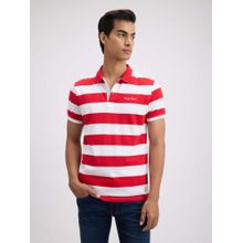 Pepe Jeans Red Stripes Regular Fit Polo T-Shirt
