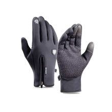GOKYO OUTDOOR CLOTHING & GEAR Kaza Winter Windproof Gloves with Zipper Black