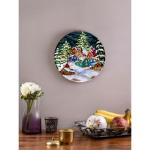 KOLOROBIA Christmas Time Decorative Wall Plates 8 Inch