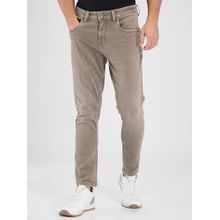 Spykar Brown Slim Fit Mid Rise Jeans for Men
