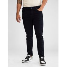 Spykar Dark Navy Blue Skinny Slim Fit Mid Rise Jeans for Men
