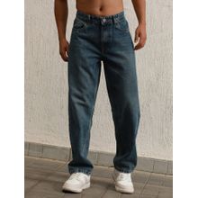 Hubberholme Men Blue Cotton Relaxed Fit Mid-Rise Jeans