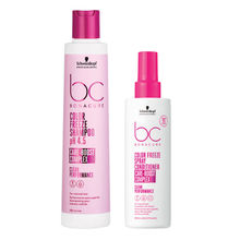 Schwarzkopf Professional Bonacure pH 4.5 Color Freeze Shampoo + Spray Conditioner