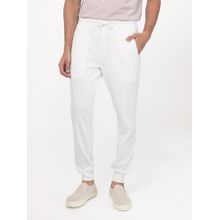 Rare Rabbit Toyo Primary Off White Solid Track Pant