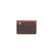 Zouk Bristel Ava Vegan Leather Compact Card Holder - Brown