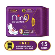 Niine Dry Comfort Ultra Thin Xl+ Sanitary Napkins 15s (320mm) Super Saver Pack