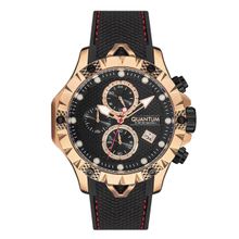 Quantum Hunter Chronograph Black Round Dial Mens Watch - HNG957.451_A (M)