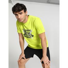 Puma Running Mens Green T-shirt