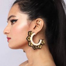 THE YV BRAND BY YASHVI VANANI The Mandala Gold Hoops