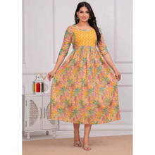 UrbanRang Sunlit Flora Maternity Dress with Dual Feeding Zippers