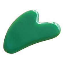 Le Marbelle Jade Gua Sha Stone Face Massager For Face, Neck Glow & Skin Brightening