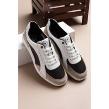 Louis Philippe Men White Lace Up Sneakers