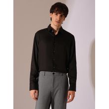 Selected Black Lyocell Satin Relaxed Fit Shirt