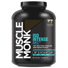 Muscle Monk Iso Intense Mec 100% Whey Isolate Protein With Digestive Enzymes - Creamy Vanilla