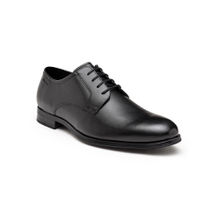 Red Tape Mens Solid Black Derby Shoes