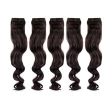 Stasia Street Clip-In 20 Inch Curly Dark Brown Side Patches - Set Of 5