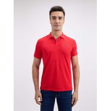 Pepe Jeans Men Red Back Print Half Sleeves Polo T-Shirt