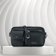Fastrack Zip-Zone Sling Bag In Black