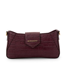 Wine Isabella Shoulder Bag