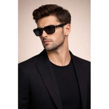 Police Men Full UV Protected Grey Lens Square Sunglasses (52)