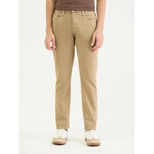 Antony Morato Men Tapered Fit Beige Solid Jeans