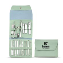 Bronson Professional Manicure, Pedicure Grooming & Ear Care Tool With Travel Pouch