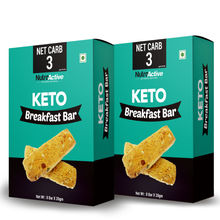 NutroActive Keto Breakfast Bar Zero Sugar Gluten Free (Pack of 2)