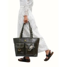 Hidesign Womens Olive Bedouin 04 Casual Tote Bag (L)