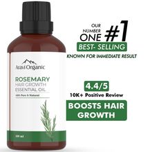 Aravi Organic Rosemary Essential Oil For Hair Growth & Longer Hair - 100% Pure & Natural