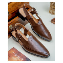 NR BY NIDHI RATHI Men Leather Comfort Sandals Brown