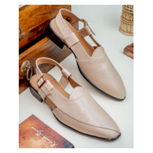 NR BY NIDHI RATHI Men Leather Comfort Sandals Cream