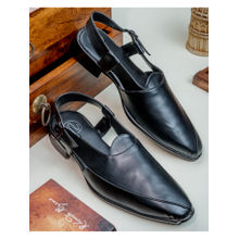 NR BY NIDHI RATHI Men Leather Comfort Sandals Black