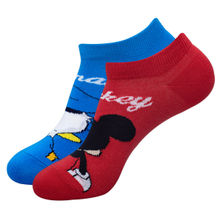 Balenzia X Disney Mickey & Donald Lowcut Socks For Women (Pack Of 2 Pairs) - Multi-Color