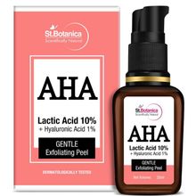 St.Botanica AHA Lactic Acid 10% & Hyaluronic Acid 1% Gentle Exfoliating Skin Peel Face Serum
