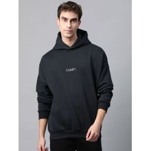 Fitkin Mens Navy Blue Fleece Winter Hoodie Sweatshirt