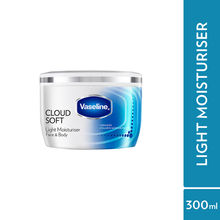 Vaseline Cloud Soft Light Moisturiser,100 Hours Non-Sticky Hydration,Ceramides & Hyaluron