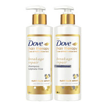 Dove Hair Therapy Breakage Repair With Nutri-lock Serum Shampoo + Conditioner