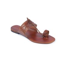 Korakari Modern Brown Kolhapuri Chappal