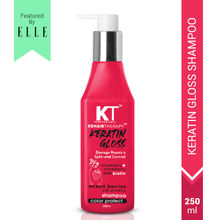 KT Professional Keratin Gloss Shampoo, Blueberry, Strawberry & Biotin, For Damage Repair