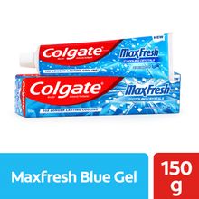 Colgate Maxfresh Toothpaste, Blue Gel Paste With Menthol For Super Fresh Breath (Peppermint Ice)