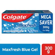 Colgate Maxfresh Toothpaste, Blue Gel Paste With Menthol For Super Fresh Breath