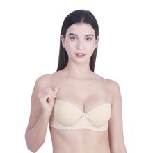 BRACHY Women Nude Padded Balconette Backless Bra