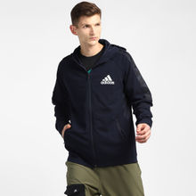 adidas M Mt Fz Hd Blue Walking Track Top
