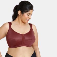 Zivame Double Layered Non-Wired Full Coverage Bra Sundried Tomato-Red