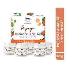 TNW -The Natural Wash Five Time Use Papaya Facial Kit For Instant Glow with One Kit