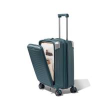 VIP Unisex Shock Edge Green Hard Luggage Trolley Bag