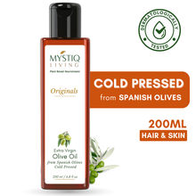 Mystiq Living Extra Virgin Olive Oil, Cold Pressed 100% Pure For Hair, Face, Body & Baby Massage